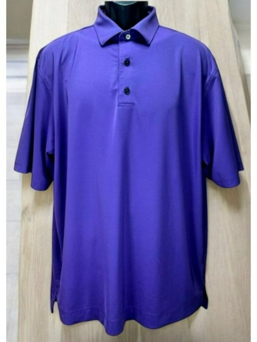 FootJoy Mens Purple Golf Polo Large